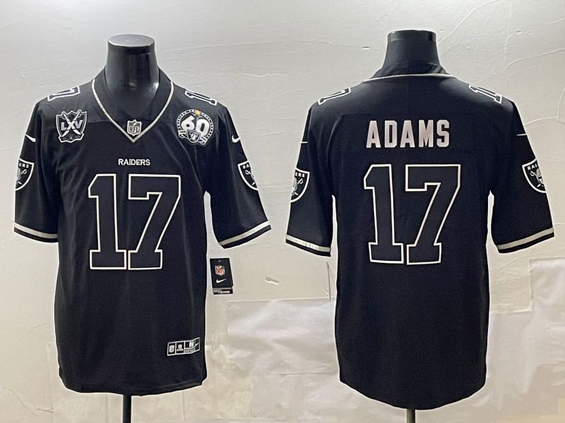 Men Oakland Raiders #17 Adams Black Second generation 2025 Nike Limited NFL Jersey style 03->new york yankees->MLB Jersey